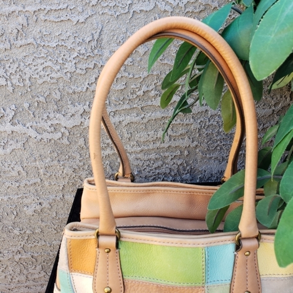 FOSSIL MULTI-COLOR STITCHED‎ PATCHWORK TRIPLE - image 11